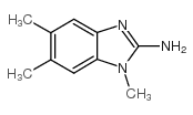 1,5,6-trimethylbenzimidazol-2-amine Structure