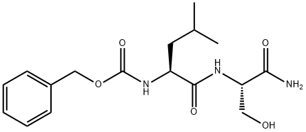 carbobenzyloxy-l-leucyl-l-serinamide Structure