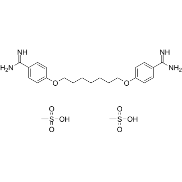 Heptamidine dimethanesulfonate结构式