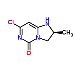 (S)-7-chloro-2-methyl-2,3-dihydroimidazo[1,2-c]pyrimidin-5(1H)-one structure