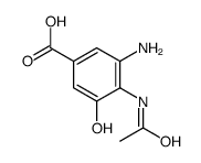 4-acetamido-3-amino-5-hydroxybenzoic acid Structure