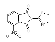 4-nitro-2-(1,3-thiazol-2-yl)isoindole-1,3-dione结构式