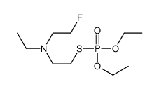 N-(2-diethoxyphosphorylsulfanylethyl)-N-ethyl-2-fluoroethanamine Structure