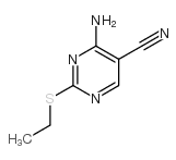 4-氨基-2-(乙硫基)-5-嘧啶结构式