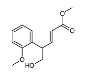 methyl 5-hydroxy-4-(2-methoxyphenyl)pent-2-enoate结构式