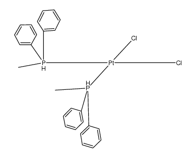 cis-[platinum(II)dichloride(PPh2Me)2] Structure