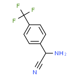 2-amino-2-(4-(trifluoromethyl)phenyl)acetonitrile结构式