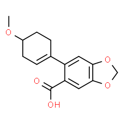 6-(4-Methoxy-1-cyclohexen-1-yl)piperonylic acid Structure