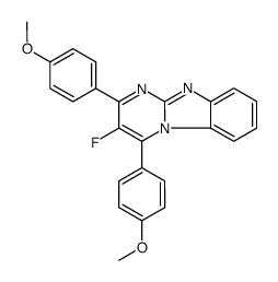 3-fluoro-2,4-bis(4-methoxyphenyl)pyrimido[1,2-a]benzimidazole Structure