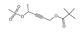 (R)-1-Methyl-4-(1,1,1-trimethylacetoxy)-2-butynyl methanesulfonate Structure