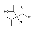 [2S,3S,(-)]-2,3-Dihydroxy-2-isopropylbutanoic acid structure