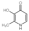 4(1H)-Pyridinone,3-hydroxy-2-methyl- Structure