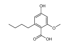 2-methoxy-4-hydroxy-6-n-butyl-benzoic acid Structure