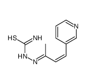 [(E)-[(E)-4-pyridin-3-ylbut-3-en-2-ylidene]amino]thiourea Structure