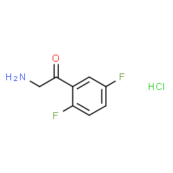 2-Amino-1-(2,5-difluorophenyl)ethanone hydrochloride Structure