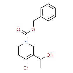 benzyl 4-broMo-3-(1-hydroxyethyl)-5,6-dihydropyridine-1(2H)-carboxylate Structure