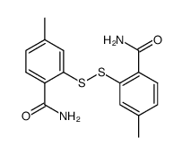 4,4'-dimethyl-2,2'-disulfanediyl-bis-benzamide Structure