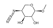 methyl 4-azido-4-deoxy-α-L-arabinopyranoside结构式