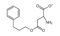 (2S)-2-amino-4-oxo-4-(3-phenylpropoxy)butanoate结构式