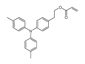2-[4-(4-methyl-N-(4-methylphenyl)anilino)phenyl]ethyl prop-2-enoate Structure
