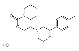 2-[2-(4-methylphenyl)morpholin-4-yl]ethyl piperidine-1-carboxylate,hydrochloride结构式