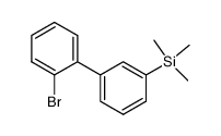 2-bromo-3'-(trimethylsilyl)biphenyl Structure