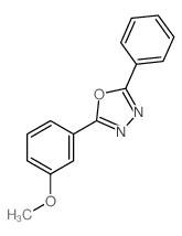 2-(3-methoxyphenyl)-5-phenyl-1,3,4-oxadiazole structure