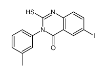 6-iodo-3-(3-methylphenyl)-2-sulfanylidene-1H-quinazolin-4-one Structure