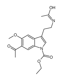 6-Acetyl-3-[2-(acetylamino)ethyl]-5-Methoxy-H-indole-1-carboxylic Acid Ethyl Ester picture