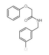 Acetamide,N-[(3-chlorophenyl)methyl]-2-phenoxy-结构式