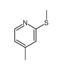 2-(Methylthio)-4-methylpyridine结构式