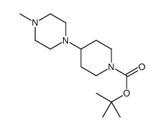 tert-butyl 4-(4-methylpiperazin-1-yl)piperidine-1-carboxylate Structure