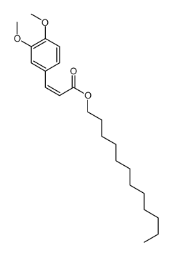 dodecyl 3-(3,4-dimethoxyphenyl)prop-2-enoate结构式