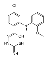 [[4-chloro-2-(2-methoxyanilino)benzoyl]amino]thiourea Structure