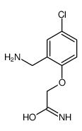 2-[2-(氨基甲基)-4-氯苯氧基]乙酰胺结构式