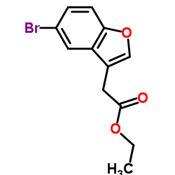 Ethyl 2-(5-bromobenzofuran-3-yl)acetate Structure