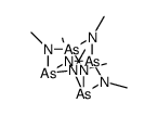 2,4,6,8,9,10-Hexamethyl-2,4,6,8,9,10-hexaaza-1,3,5,7-tetraarsatricyclo[3.3.1.13,7]decane结构式