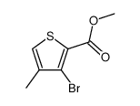 3- bromo-4-methyl-2-thiophenecarboxylic acid Methyl ester Structure