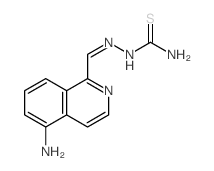 Hydrazinecarbothioamide, 2-((5-amino-1-isoquinolinyl)methylene)- (9CI)结构式