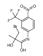 (2R)-3-溴-2-羟基-2-甲基-N-[4-硝基-3-(三氟甲基)苯基]丙酰胺结构式
