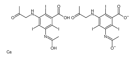 calcium 3-(acetylamino)-5-(acetylmethylamino)-2,4,6-triiodobenzoate (1:2) structure