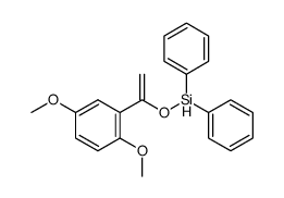 ((1-(2,5-dimethoxyphenyl)vinyl)oxy)diphenylsilane结构式