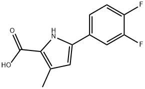 5-(3,4-二氟苯基)-3-甲基-1H-吡咯-2-羧酸图片