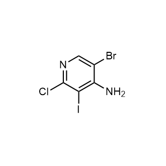 5-Bromo-2-chloro-3-iodopyridin-4-amine Structure