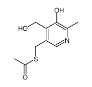 5-Acetylthiomethyl-3-hydroxy-2-methyl-4-pyridinemethanol Structure