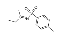 S-ethyl-S-methyl-N-(toluene-4-sulfonyl)-sulfimide Structure
