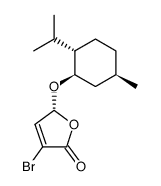 5-(R)-<(1R,2S,5R)-(-)-menthyloxy>-3-bromo-2(5H)-furanone结构式