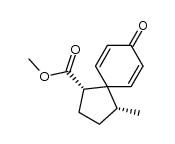 methyl (1RS,4SR)-4-methyl-8-oxo-spiro-[4.5]deca-6,9-diene-1-carboxylate Structure