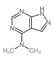 1H-Pyrazolo[3,4-d]pyrimidin-4-amine,N,N-dimethyl- Structure
