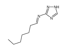 3-(Heptylideneamino)-1H-1,2,4-triazole结构式